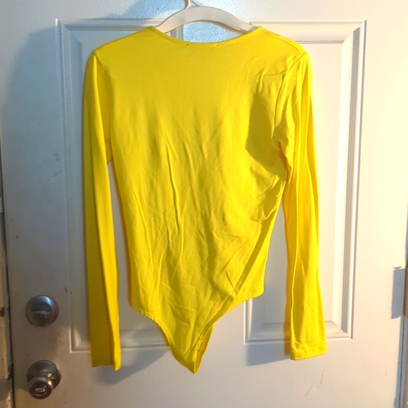 Arden B yellow long sleeve bodysuit - Picture 2 of 2